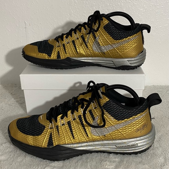 Nike Marshawn Lynch x Lunar TR1 “Beast Mode” Size 8.5 Gold/Black - Picture 2 of 15